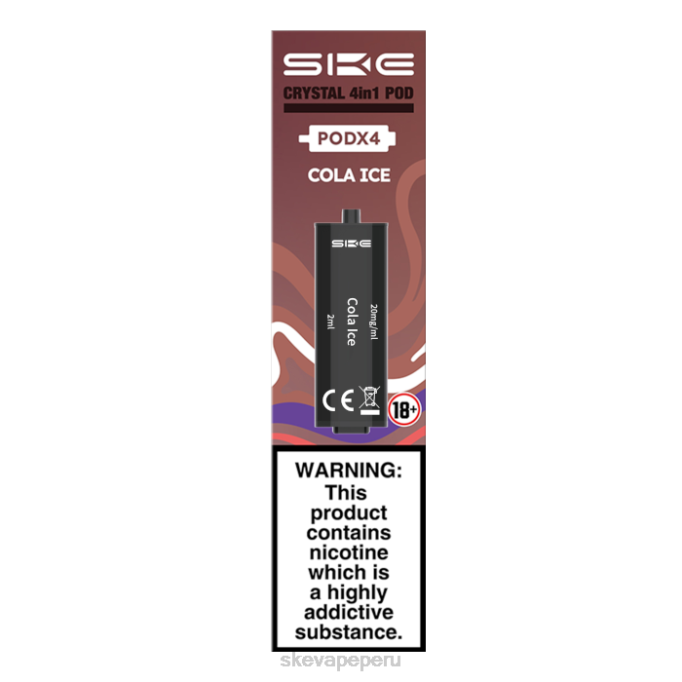 SKE Vape Pen - SKE crystal 2400 cápsulas precargadas 4 en 1 - paquete de 4 varios sabores JZZP100