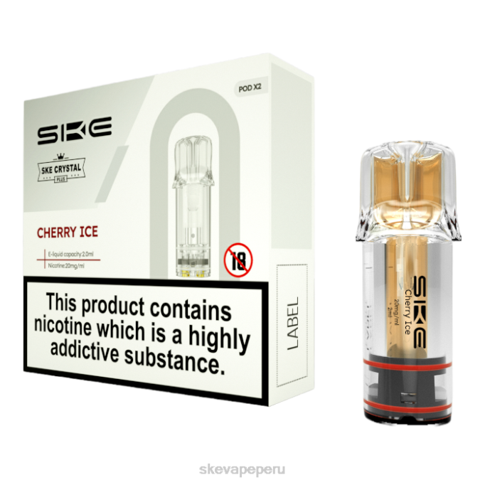 SKE Vape Crystal - SKE vaporizadores de cristal más vainas hielo de cereza JZZP106