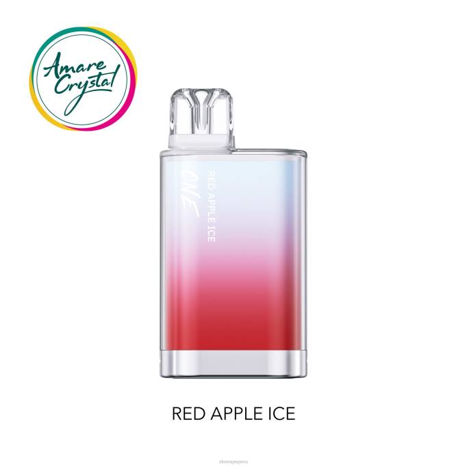 SKE Vape Review - SKE vape desechable amare crystal one hielo de manzana roja JZZP29